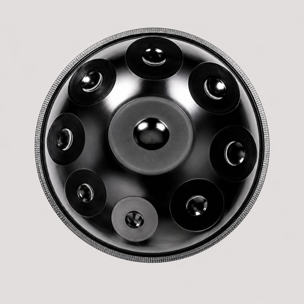Handpan 9 notes noir - Ré Mineur