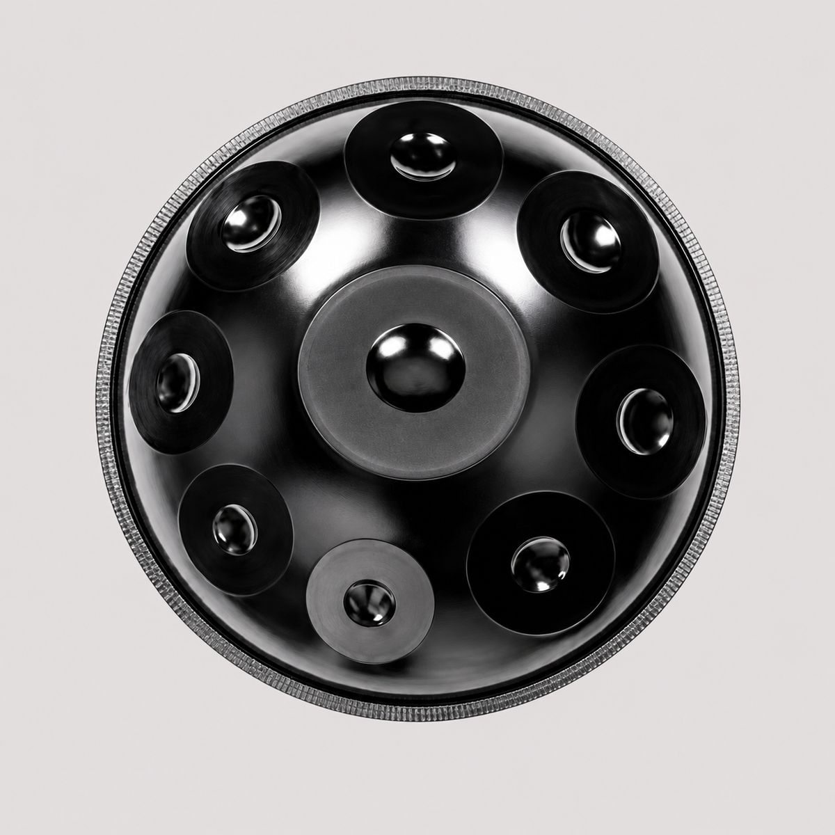Handpan 9 notes noir - Ré Mineur
