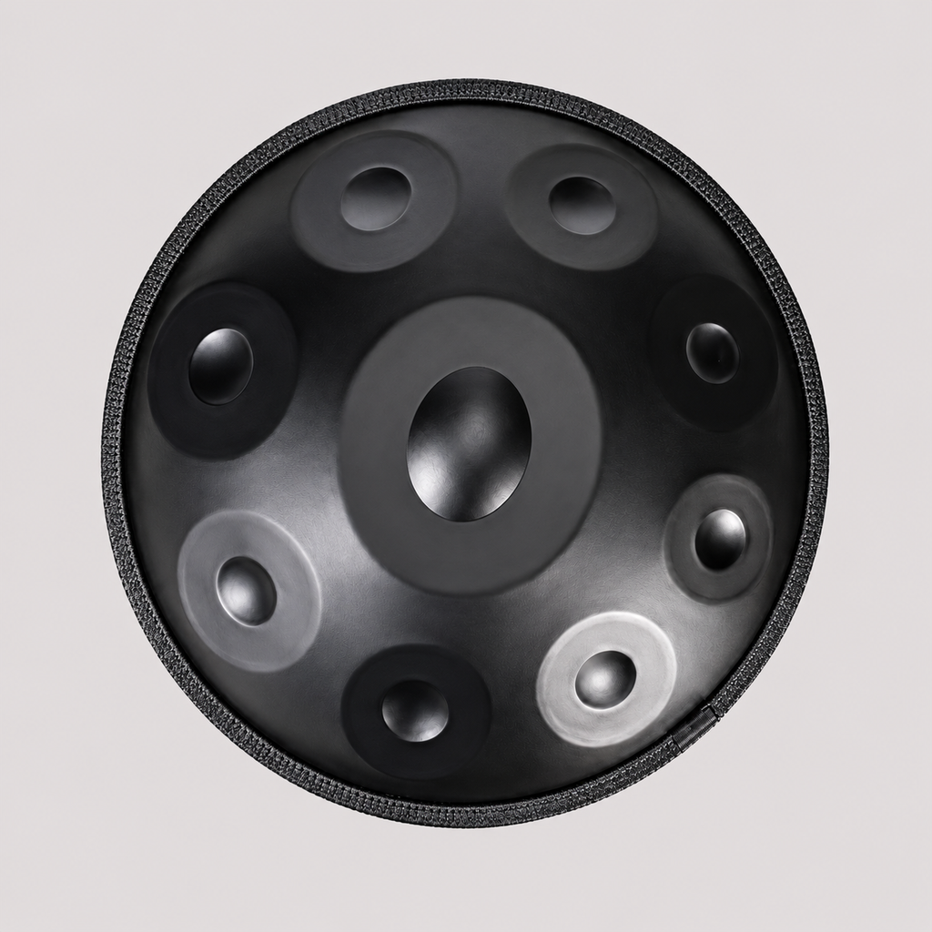 Handpan 9/10/12 notes noir mat - Ré Mineur