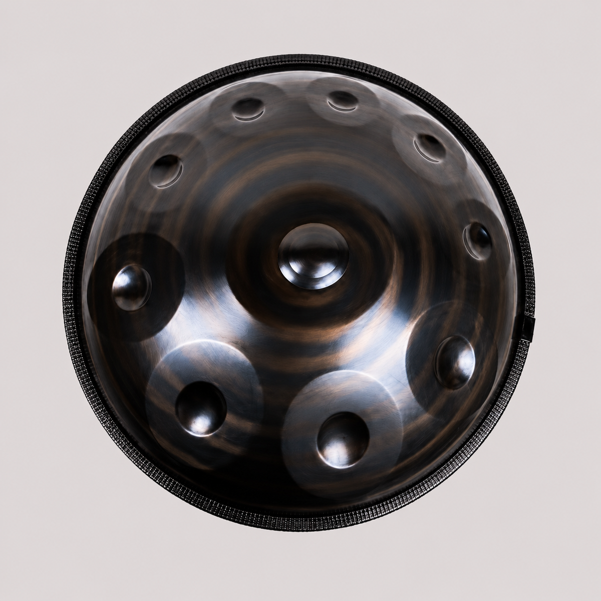 Handpan 9/10/12 notes noir bronze - Ré Mineur