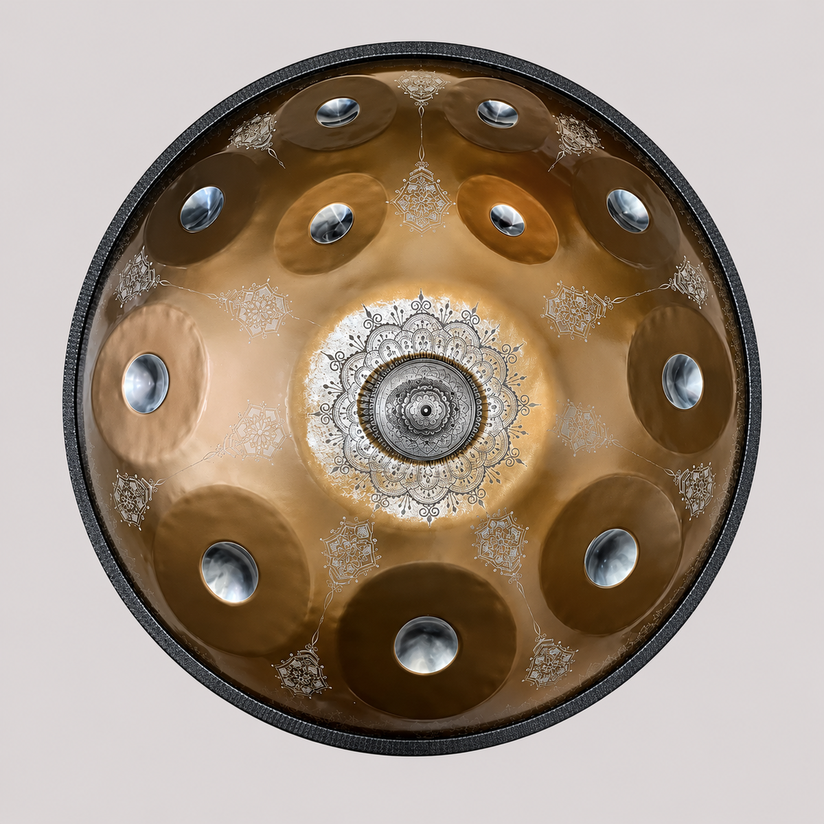 Handpan 12 notes mandala - Ré Mineur