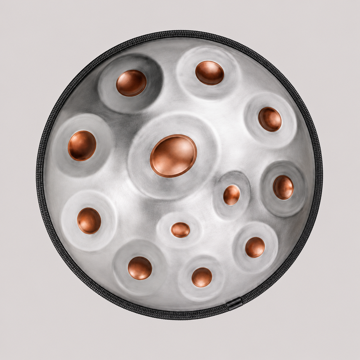 Handpan 12 notes argent et bronze - Ré Mineur