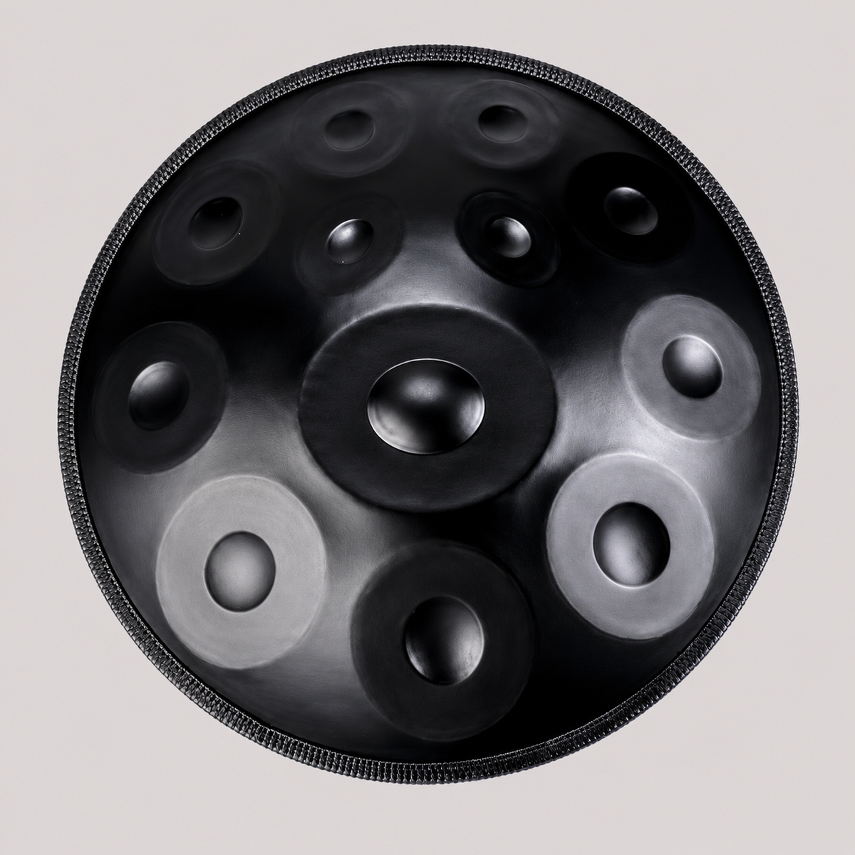 Handpan 9/10/12 notes noir mat - Ré Mineur