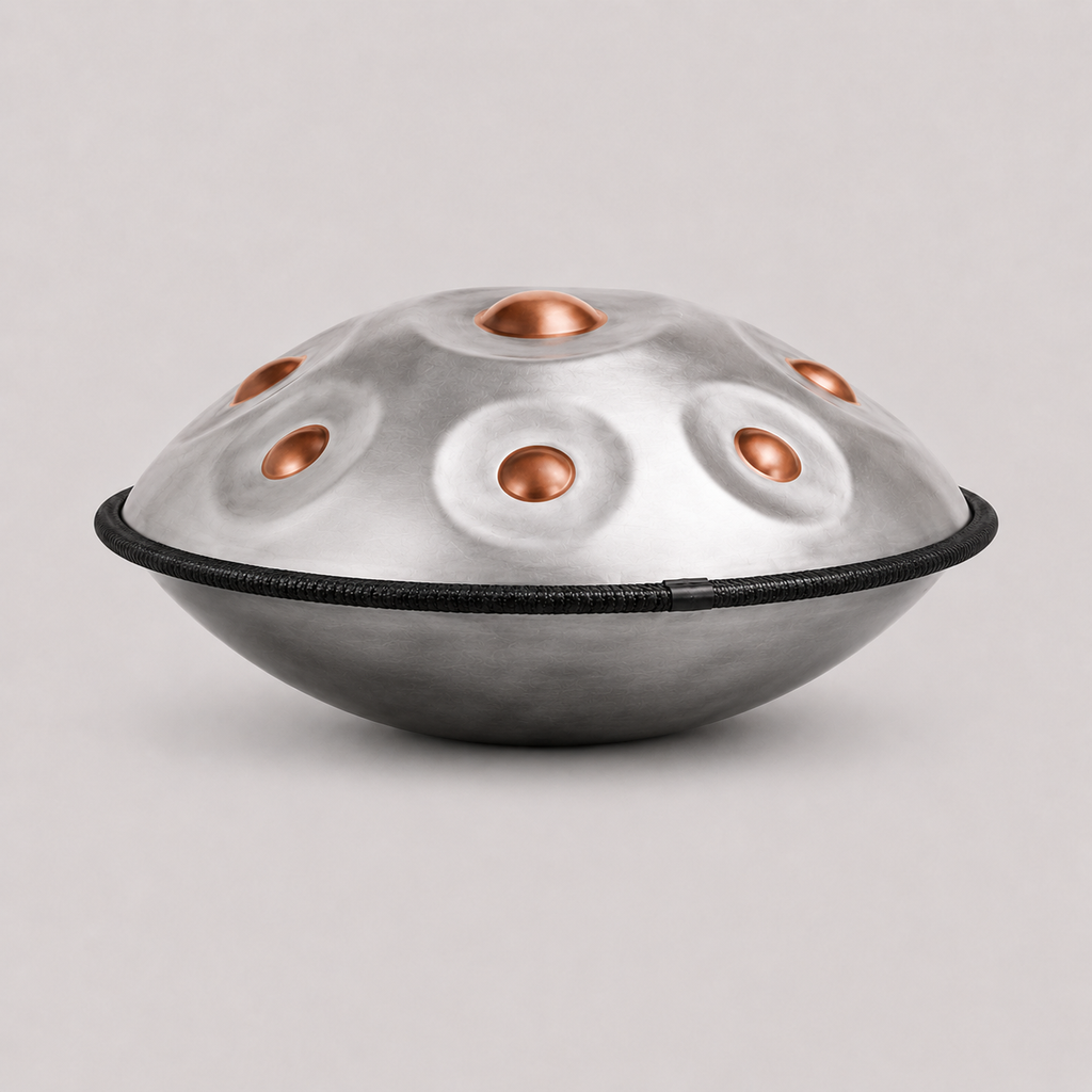 Handpan 12 notes argent et bronze - Ré Mineur