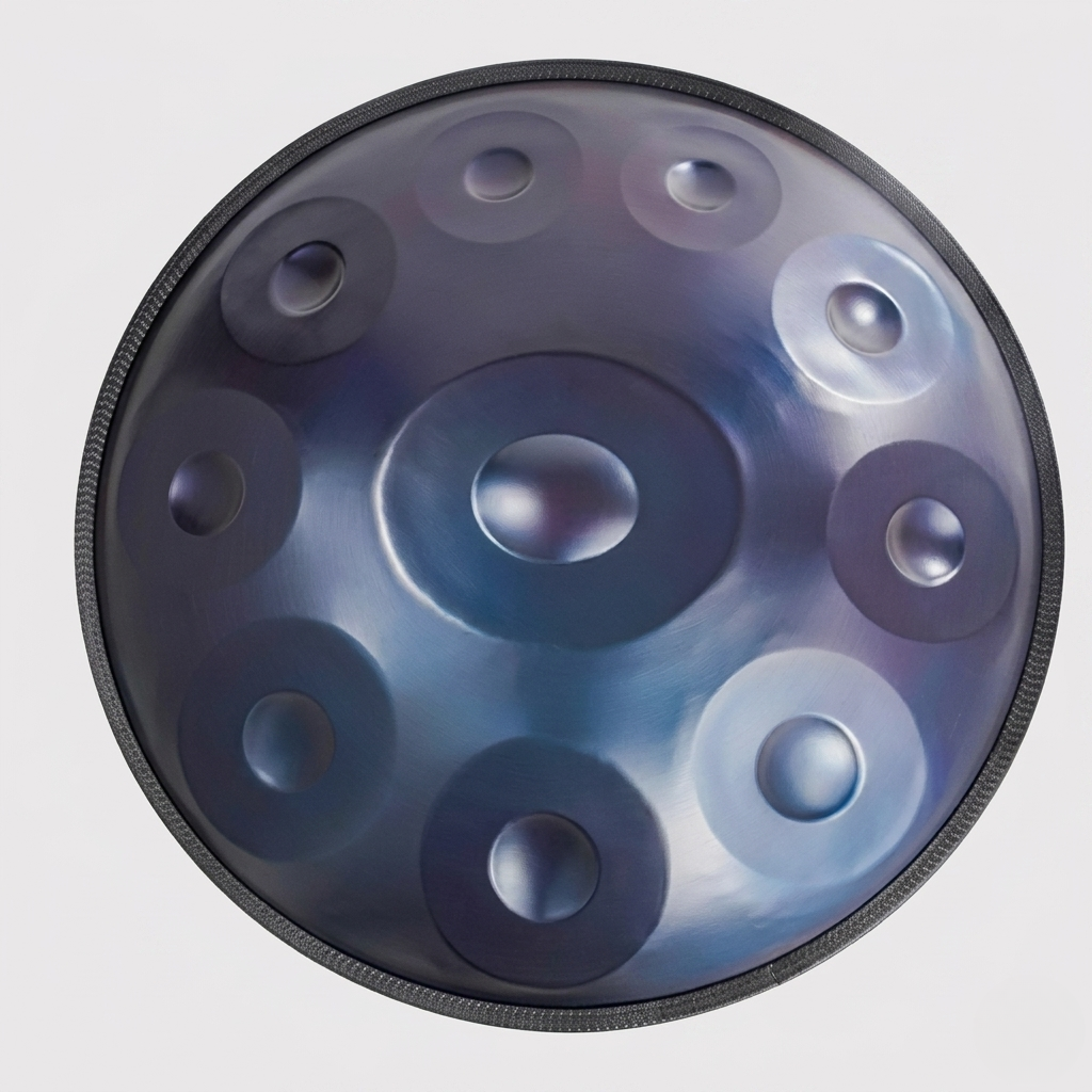 Handpan 9/10/12 notes bleu - Ré Mineur